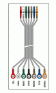 7 LEADWIRE SET DISPOSABLE 24" DIN/SNAP
