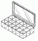 18-COMPARTMENT STORAGE CASE