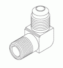 ELBOW FITTING (1/8" MPT X 1/4" SAE-45°)