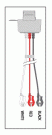 TELEMETRY CABLE - 3 LEAD PINCH