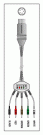PATIENT CABLE - 5 LEAD FIXED PIN