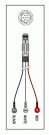 TELEMETRY CABLE-3 LEAD SNAP