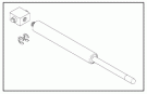 GAS SPRING WITH ANCHOR (Ceiling or Track Mount)