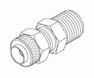 POLYFLO FITTING (1/4" TUBE x 1/8" MPT)