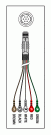 TELEMETRY CABLE - 5 LEAD SNAP