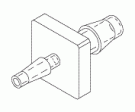 ADAPTOR FITTING (1/16" BARB x 1/8" BARB)