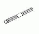 LONG DOUBLE KNURL PIN