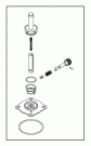 SOLENOID VALVE REPAIR KIT FOR 3/4” PORT VALVES