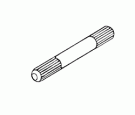 SHORT DOUBLE KNURL PIN