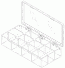 12-COMPARTMENT STORAGE CASE