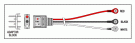 TELEMETRY CABLE-3 LEAD SNAP