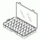 34 ADJUSTABLE COMPARTMENT STORAGE CASE