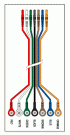 7 LEADWIRE SET - 24" DIN/SNAP