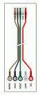 5 LEADWIRE SET - 24" DIN/SNAP