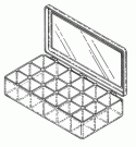 18-COMPARTMENT STORAGE CASE