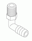 ELBOW FITTING (3/8" BARB)