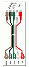 5 LEADWIRE SET - 40" DUAL/PINCH