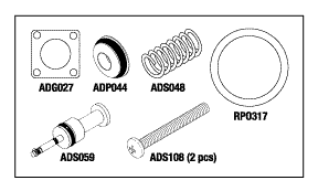 VACUUM DRAIN KNOB SERVICE KIT - Click Image to Close