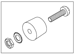 REAR-RUBBER FOOT ASSEMBLY - Click Image to Close