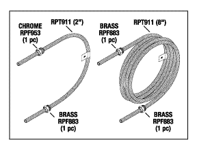 AIR HOSE (BRAIDED GRAY) - Click Image to Close