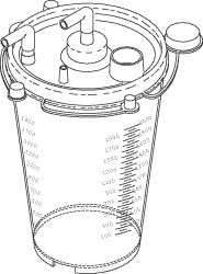 DISPOSABLE COLLECTION CANISTER (2100 ml) - Click Image to Close