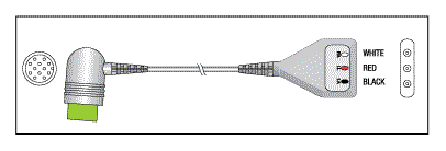 PATIENT CABLE - 3 LEAD DIN - Click Image to Close