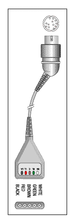 PATIENT CABLE-5 LEAD DIN - Click Image to Close