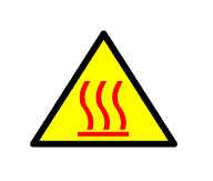 DECAL (HOT WARNING) - Click Image to Close