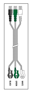 3 LEADWIRE SET DISPOSABLE 30" DUAL/PINCH - Click Image to Close