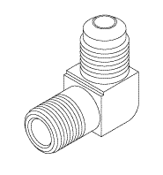 ELBOW FITTING (1/8" MPT X 1/4" SAE-45°) - Click Image to Close