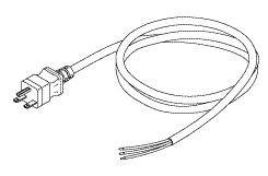 HOSPITAL GRADE POWER CORD WITHOUT CONNECTORS (10A @ 220VAC, 8 ft.) - Click Image to Close