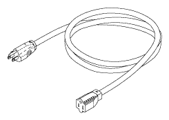 HOSPITAL GRADE EXTENSION CORD (13A @ 125VAC, 8 ft.) - Click Image to Close