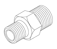 ADAPTOR (1/8" MPT x 1/4" MPT) - Click Image to Close