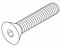 FLAT HEAD HEX SOCKET CAP SCREW - Click Image to Close