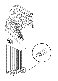 L-HEX WRENCH SET (INCH) - Click Image to Close