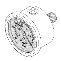 VACUUM GAUGE (LIQUID FILLED) - Click Image to Close