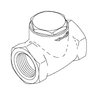 CHECK VALVE (1") - Click Image to Close